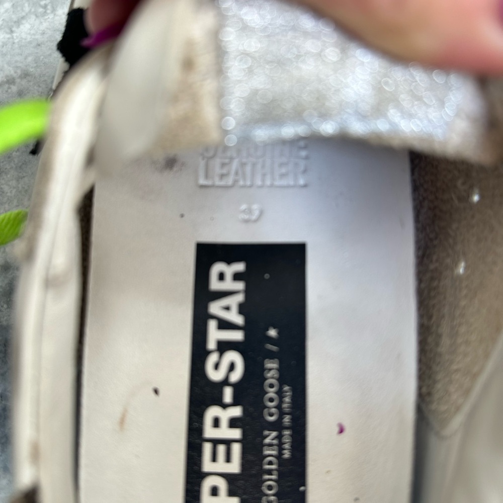Golden Goose Super-Star White and Black Women’s Sneakers - Picture 9 of 9
